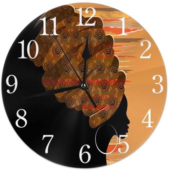 Pendule Murale Personnalisée Horloge Ronde De Diamètre : 26 Cm - Cadeau À Personnaliser Pour