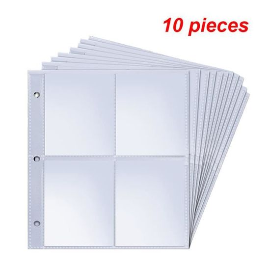 Rayvol Classeur à cartes Jumbo – Taille L, peut contenir 80 cartes Jumbo – Comprend 80 pochettes Penny L, classeur sans anneaux pour cartes surdimensionnées 13,7 x 18,8 cm