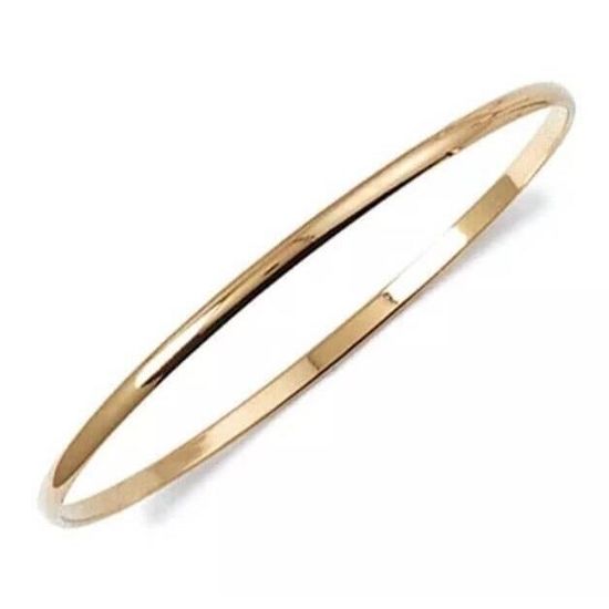 Bracelet Bijouxia Demi-jonc rigide Plaqué Or 18 Carats