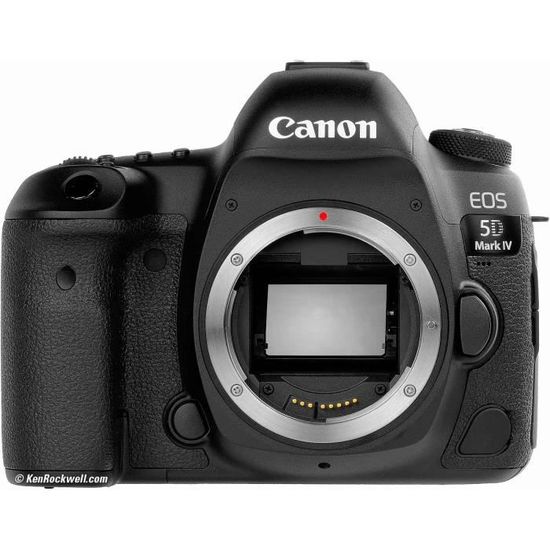 Appareil photo CANON 5D Mark IV - Capteur 30,4 mégapixels - Vidéos 4K - Écran tactile LCD 3,2" - WiFi - Noir