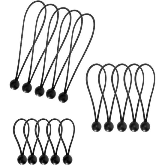 Lot De 50 Cordes élastiques Avec Boules - Tendeurs Pour Bâches, Tentes Et Fixation D'objets, Haute élasticité - 4