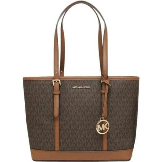 Sac Cabas Moyen Marron En PVC - Neuf Sans étiquette