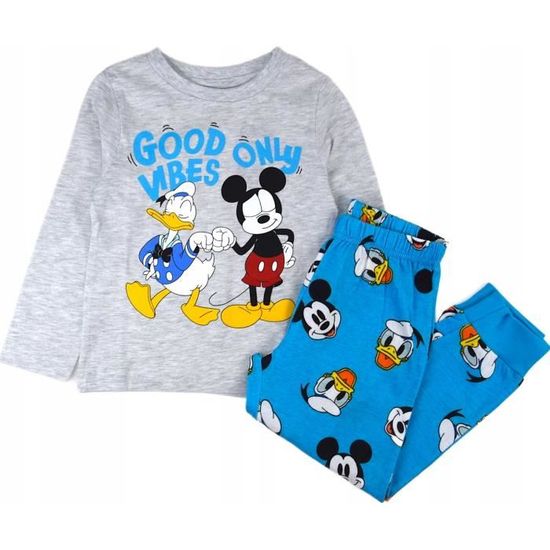 Pyjama Enfant LOLPIP 100% Coton - Lot De 4 Pièces (2 Hauts + 2 Pantalons), Manches Longues - 2-14 Ans