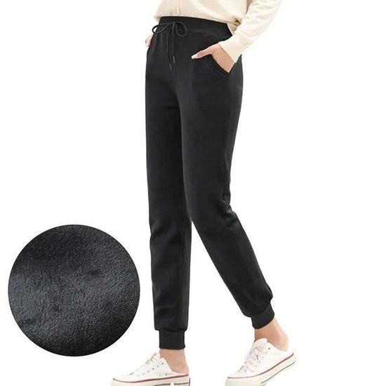 Pantalon Jogging Femme Extensible Couleur Unie - Décontracté Confortable - Idéal Maternité & Sport