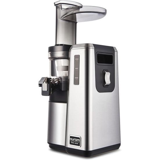 Extracteur De Jus à Froid 120 Mm Grand Goulot – 600 Ml, Haute Extraction, Facile à Nettoyer Gris