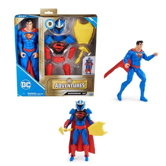 Figurine Superman 15 Cm – Super-héros Articulé Du Film DC, Avec 2 Accessoires, Jouet De Collection Pour Enfants Dès 4 Ans