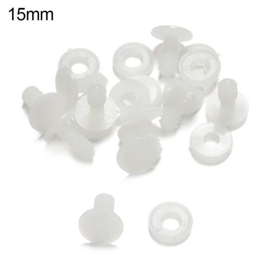 120 Pièces Articulations Pour Poupées/ours En Peluche - Plastique, Tailles 15-45 Mm, Pour Bricolage Et Couture