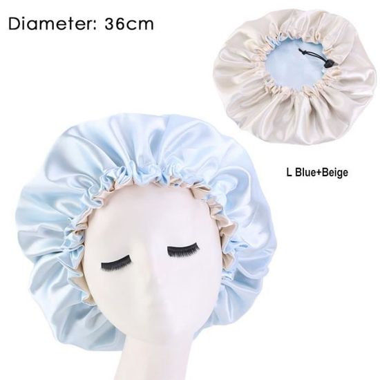 Bonnet De Nuit En Satin - Réglable, Double Couche, Motifs Tendances | Protège Cheveux, Anti-Frisottis, Pour Femmes, Cadeau Idéal