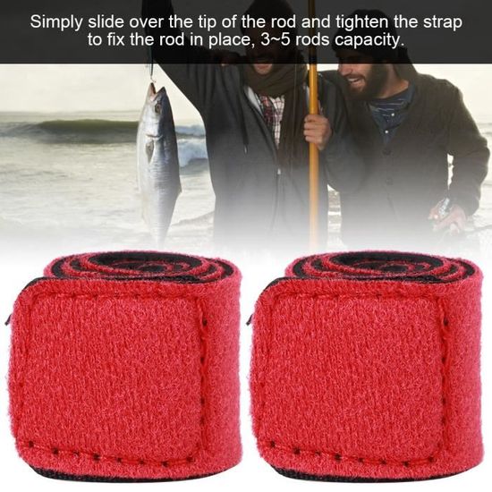 Cuque emballage de canne à pêche 10 pièces sangles de canne à pêche Cuque emballage de canne à pêche 10 pièces sangles de canne à pêche