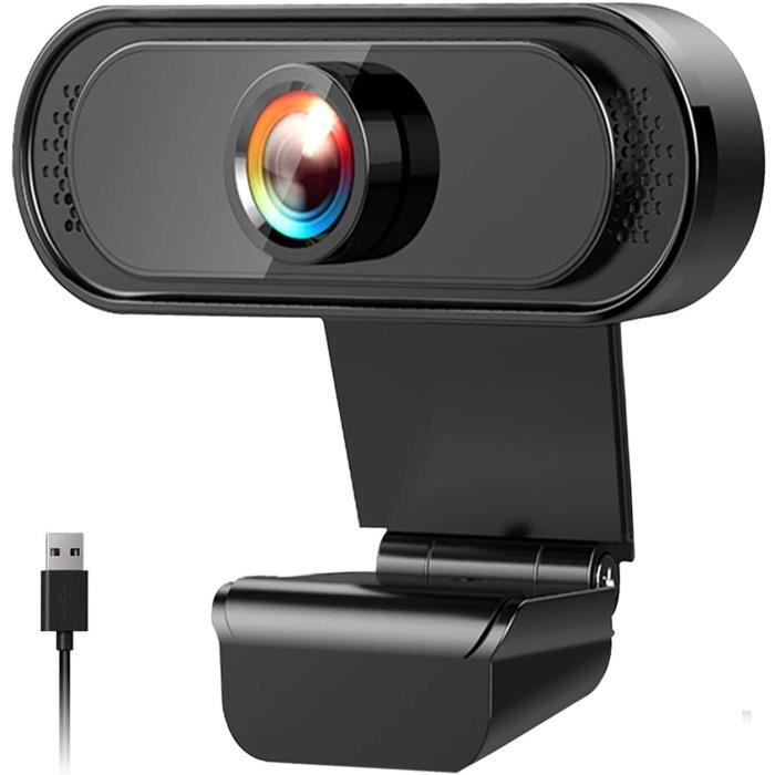 Webcam pc full hd 1080p avec microphone, web cam, portable webcam