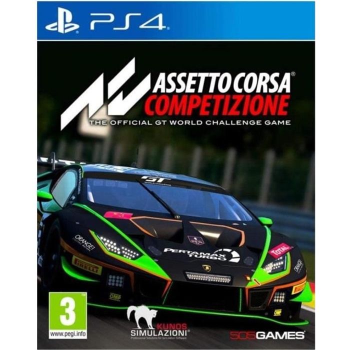 Assetto Corsa Competizione Jeu PS4 + 1 Skull Sticker Offert