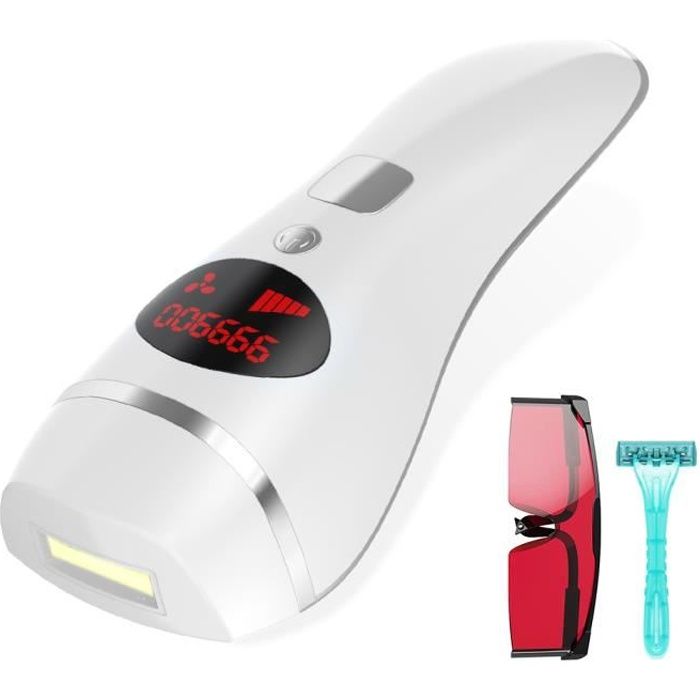 Epilateur Lumière Pulsée,999,000 Flashs IPL Epilation Definitive,2 Modes 5 Niveaux Dnergie pour Hommes/Femmes/Visage/Aisselles