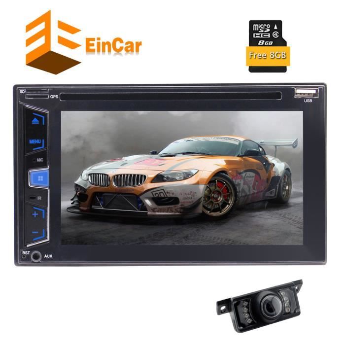 GPS de voiture Bluetooth Radio 3 Types d'interface utilisateur 6.2 pouces écran tactile capacitif DVD Lecteur CD Dash 2 Din Autoradi