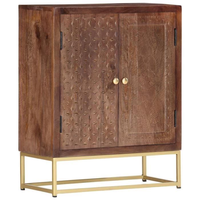 MBP® Buffet De Cuisine Haut de gamme - Buffet bas Armoire de cuisine 60 x 30 x 75 cm Bois de manguier massif *679744