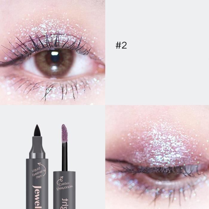 Eyeliner 2-en-un Shimmer Eyeliner Pearl Liquid Eyeliner Pen 1