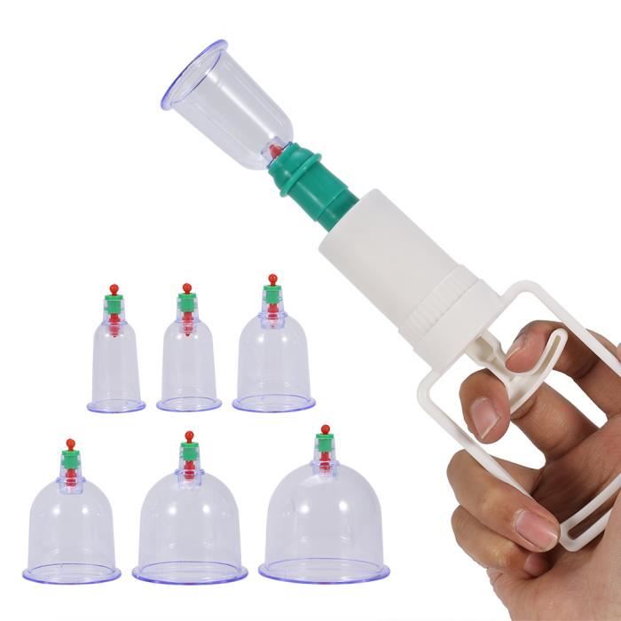 12 Cupping Ventouse + Pistolet medecine chinoise Massage Anti Fatigue Kit HB005