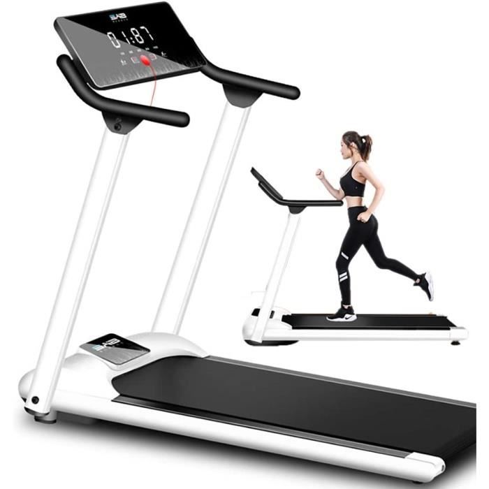 Tapis Roulant Pliable De Ménage, Tapis Roulant Pliant Motorisé en Cours D'exécution Jogging Marche équipement De Gymnastique Portabl