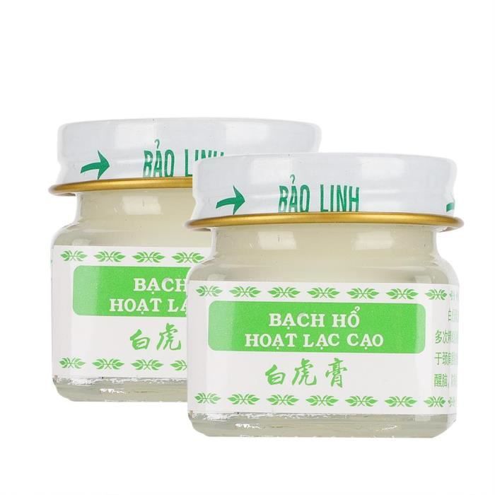 WIPES 2 pcs Baume essentiel rafraîchissant de pommade de massage de stérilisation de crème de tigre blanc