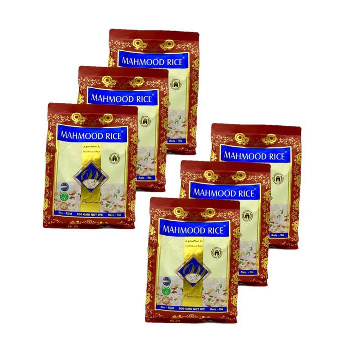 Lot 6x Riz long Sella basmati - Mahmood - 900g