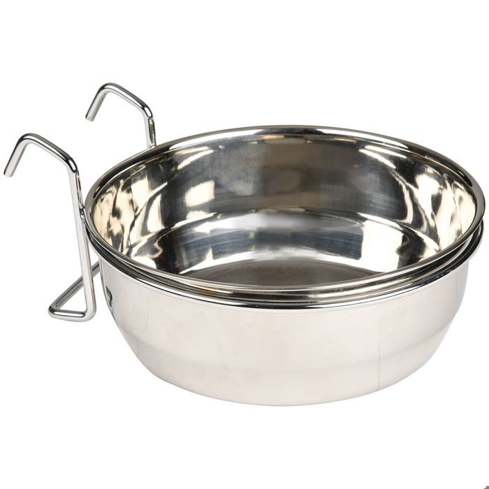 Gamelle inox avec support crochet : 0,95 L - IDEALDOG