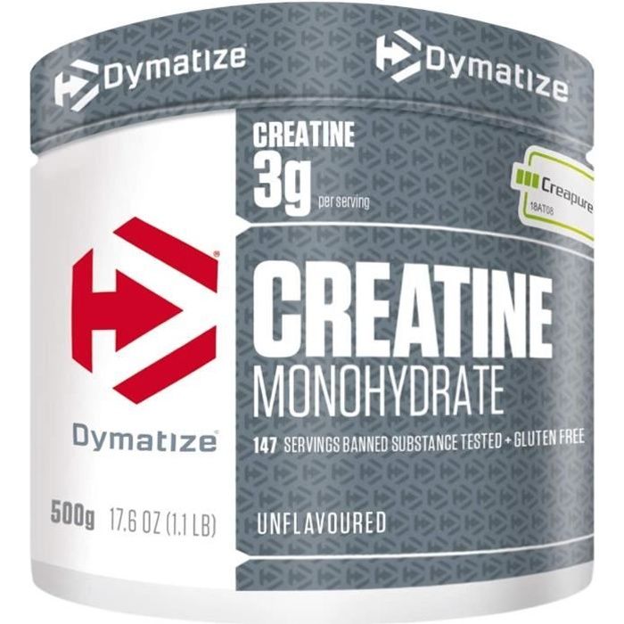 Dymatize Creatine Monohydrate Unflavoured Powder 500g Supplément 334