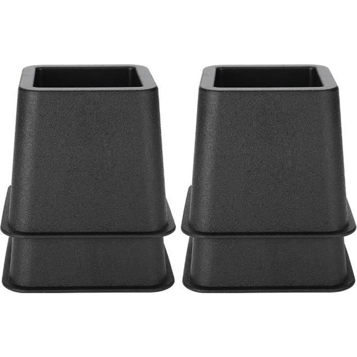 Alomejor élévateur de lit 4 pièces / ensemble 3 'élévateurs de meubles réglables lit élévateur de chaise pieds larges