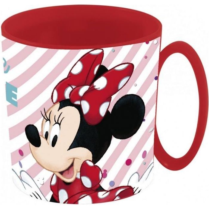 Tasse plastique Minnie Mouse Mug enfant Micro onde raye GUIZMAX