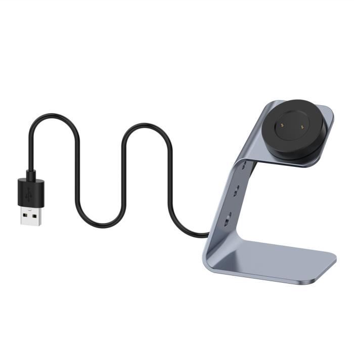 pour Huawei Montre GT 2 Chargeur, USB de Charge Câble Dock Accessoires pour Huawei Montre GT 2e GT (42mm /46mm) Gris Footful