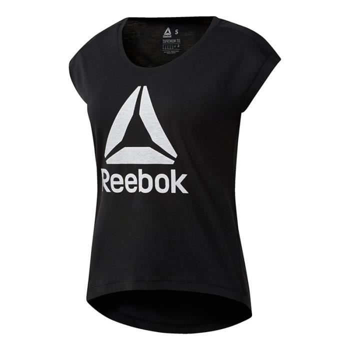 REEBOK T-Shirt Wor Supremium 2.0 T - Femme - Noir