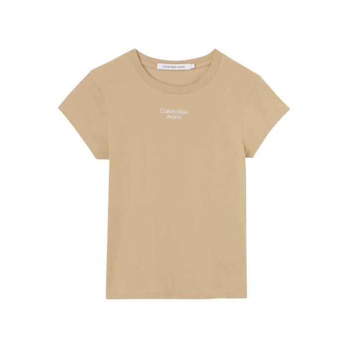Tee shirt stretch à logo - Calvin klein - Femme