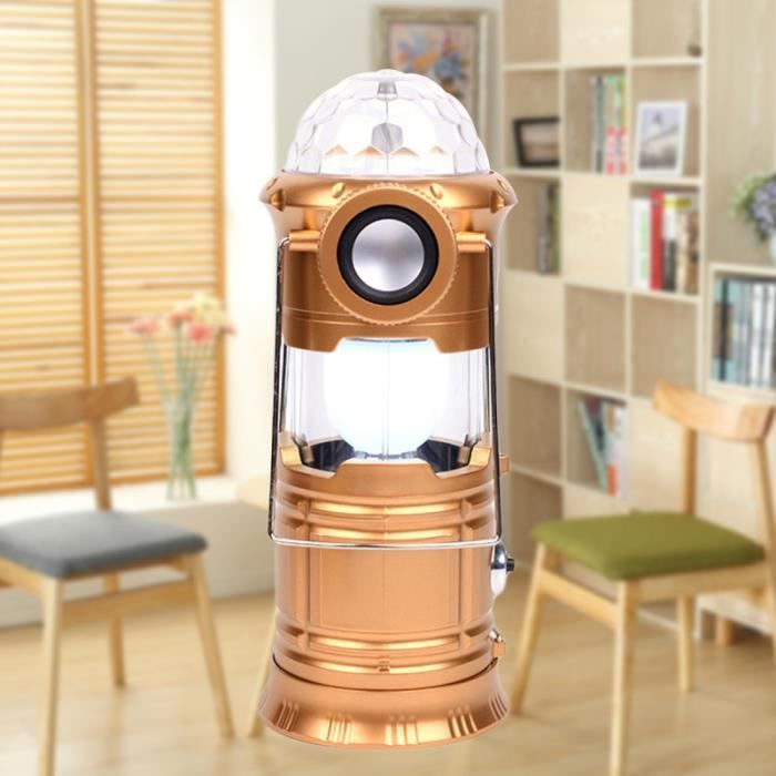 Lampe de scène pliable Camping lampe étanche musicale lanterne pour la LAMPE ELECTRIQUE - LAMPE DE POCHE - BALADEUSE