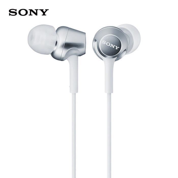 SONY MDR-EX255AP Écouteurs intra-auriculaires 3.5mm avec fil Écouteurs musicaux Écouteur Smart Phone Casque mains libres avec 3_Regi