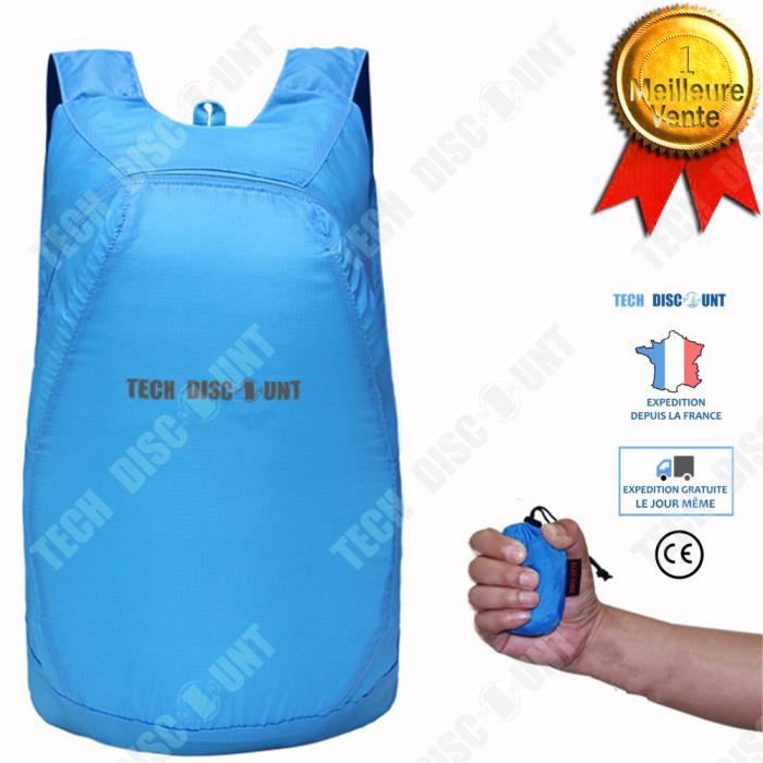 TD® Sac à dos pliable dépliable sport petit facile à transporter 35L waterproof étanche quotidien résistant randonnée loisirs voyage