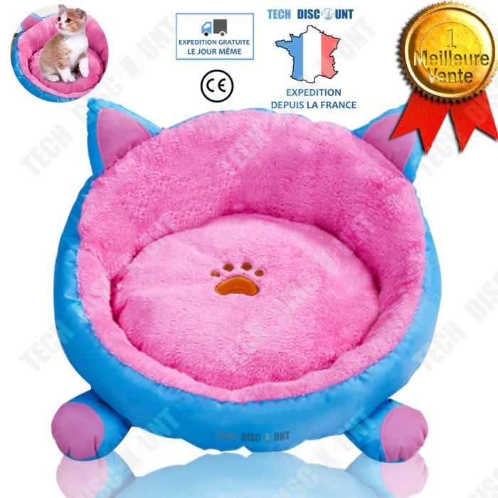 TD® litière pour chat animaux de compagnie grande taille original détachable maison lit cage créatif niche dormir couleurs rose nid