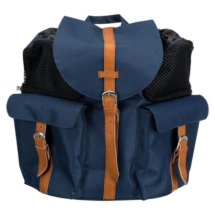 TRIXIE Sac à dos Andy - 33 × 37 × 21 cm - Bleu - Pour chien