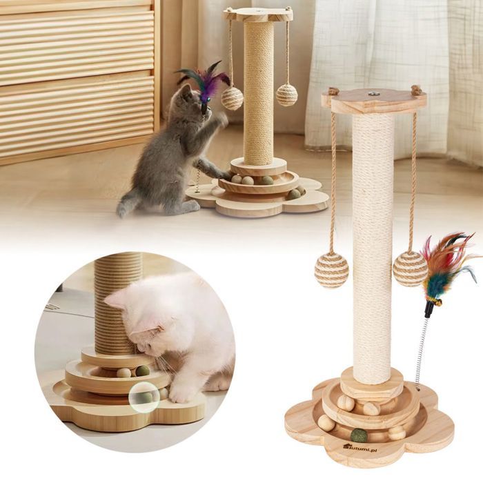 Comparer les prix de Tutumi Arbre à chat Griffoir beige 46x24x24 cm