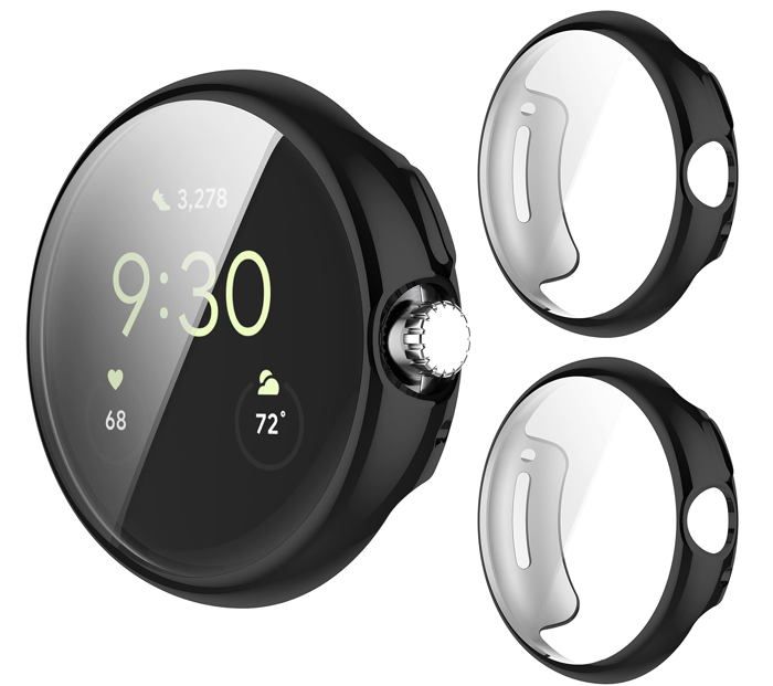 Housse montre connectee - etui montre connectee - coque montre connectee Giopuey - Google Pixel Watch