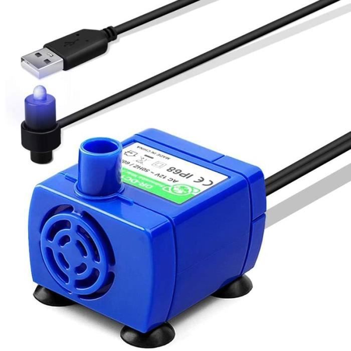 Meilleurs prix pour FONTAINE A EAU--Pompe à eau lumière LED Pet accessoires pour moteur fontaineeau bol de boisson moteur pour chat