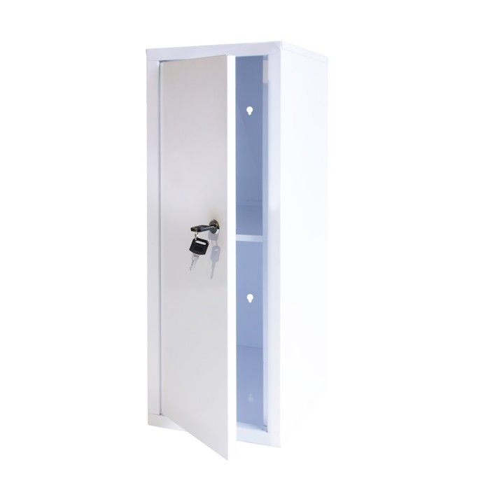 Armoire Pharmacie Murale - Box and Beyond - 60 x 30 x 20 cm - Métal Blanc - Grande capacité