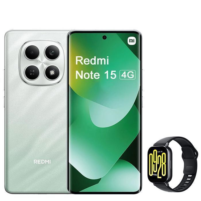 Smartphone Xiaomi Redmi Note 15 4G 677 Double SIM + Redmi Watch 5 Active - vue 2