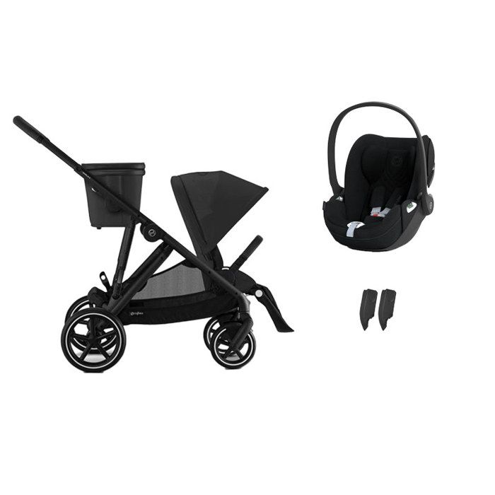 CYBEX - Poussette Duo Gazelle S + Cloud T Plus Moon Black
