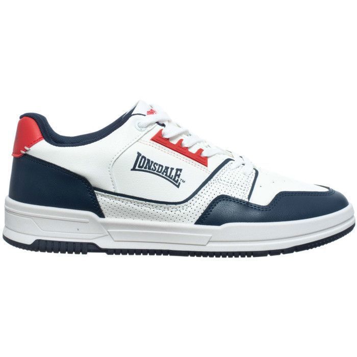 Lonsdale Baskets homme LONSDALE blanc/bleu marine sneakers basses confortables
