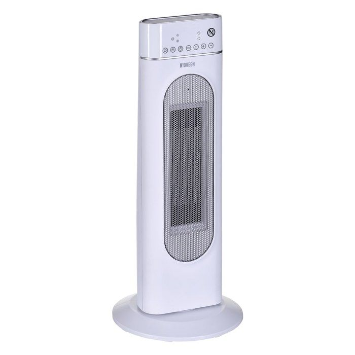 Radiateur céramique tour - NOVEEN - PTC3000 - Affichage LED - Thermostat réglable - Oscillation gauche/droite