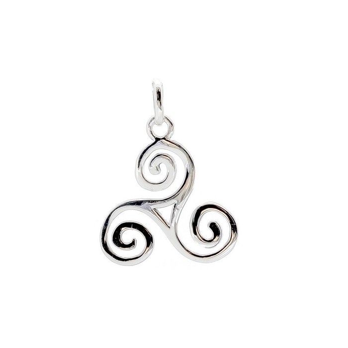 Triskel en argent massif 925 - pendentif breton celte triskell vendu seul Triskel en argent massif 925 - pendentif breton celte triskell vendu seul