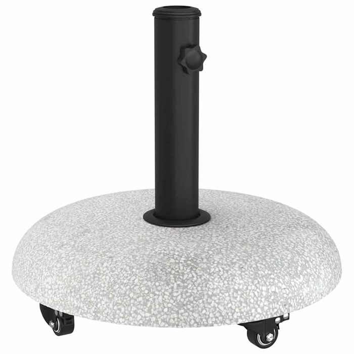 Moderne Pied de parasol 21kg Gris clair Béton Rond Accessoires pour parasol @EU57363