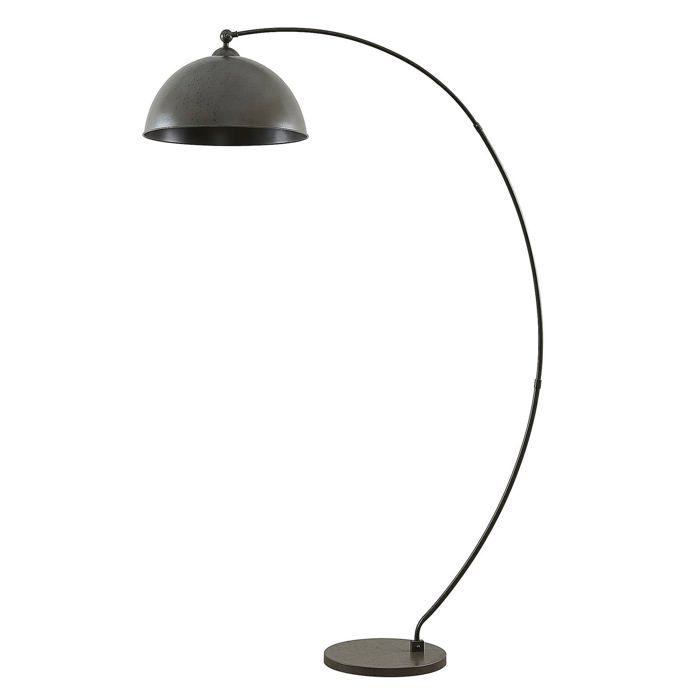 Lampadaire - Lindby - lampadaire arqué salon - - gris foncé