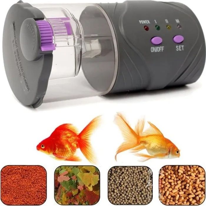 Distributeur Automatique Nourriture Pr Poisson Alimentation Nourrisseur Aquarium Distributeur Automatique Nourriture Pr Poisson Alimentation Nourrisseur Aquarium