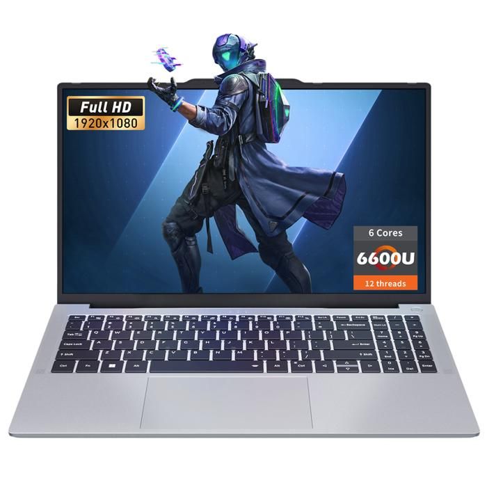 PC Portable Gamer Auusda Windows 11 15.6 FHD 6C12T jusquà 45 GHz57Wh AMD Ryzen 5 RAM 12Go SSD