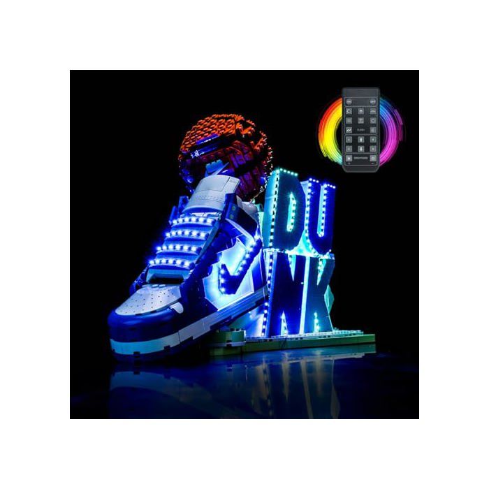 Kit déclairage - GENERIQUE - Compatible Nike Dunk x LEGO - Avec télécommande - USB - Cuivre Blanc chaud