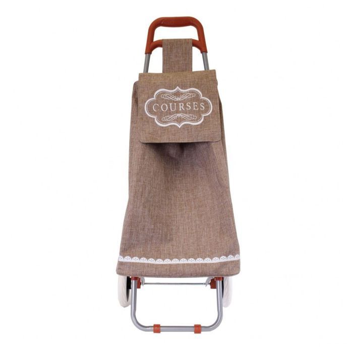 Bleu L 34 cm x H 96 cm AC-D/éco Chariot de Course Motif Pictogramme Panier 2 Roues